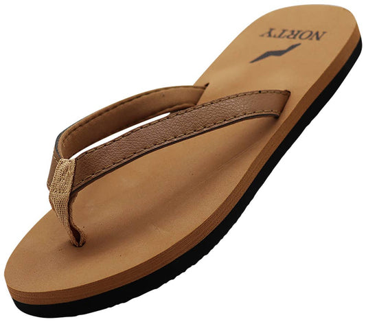Soft Cushioned Footbed Flip Flop Thong Sandal 41625 - Camel